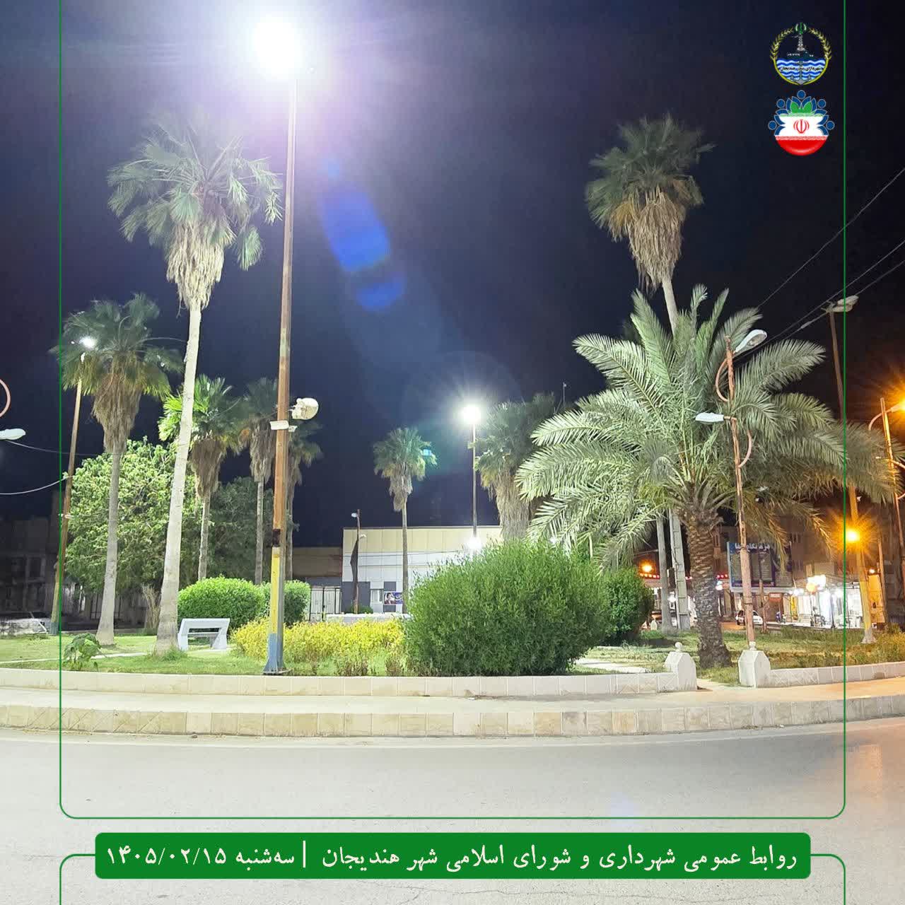 توسعه سیستم روشنایی در میدان امام حسین (ع)